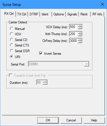 Sysop Settings