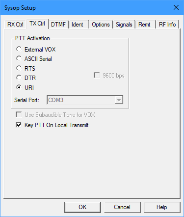 Sysop Settings