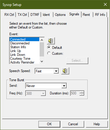 Sysop Settings